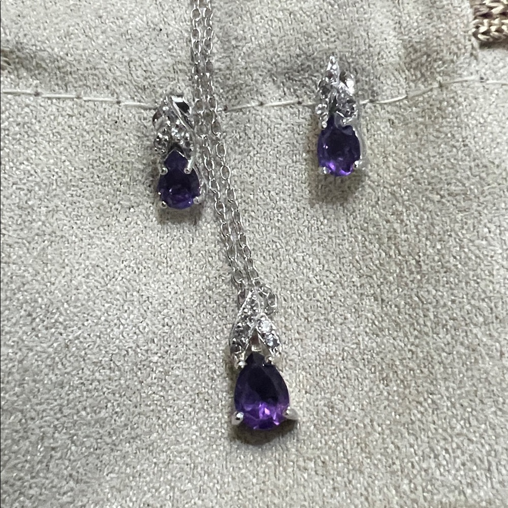 Genuine Amethyst Set